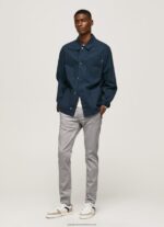 Argent Slim James Chino Trousers Pepe Jeans L20F2F1110 Men