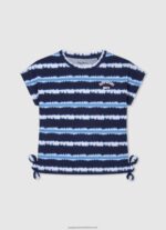 Bay Glitter Logo T-Shirt Pepe Jeans L20F2F1465 Girl - Image 4