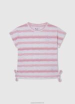 Bay Glitter Logo T-Shirt Pepe Jeans L20F2F1465 Girl - Image 5