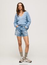 Bay Relaxed Fit Openwork Jersey Pepe Jeans L20F2F229 Women - Image 2