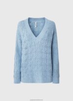 Bay Relaxed Fit Openwork Jersey Pepe Jeans L20F2F229 Women - Image 5