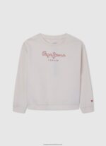 Bay Rounded Collar Braided Jersey Pepe Jeans L20F2F1406 Girl - Image 5