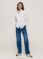 Bay Striped Cotton Voile Shirt Pepe Jeans L20F2F324 Women - Image 2