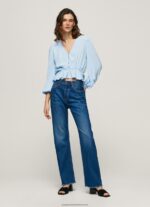 Bay V-Neck Cropped Fit Top Pepe Jeans L20F2F326 Women - Image 2