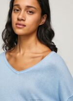 Bay V Neckline Relaxed Fit Jersey Pepe Jeans L20F2F249 Women - Image 3