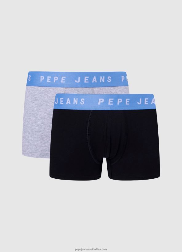 black_2pack_stretchy_cotton_boxers_pepe_jeans_l20f2f1143_men.jpg Black 2Pack Stretchy Cotton Boxers Pepe Jeans L20F2F1143 Men - Image 1