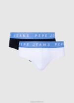 Black 2Pack Stretchy Cotton Briefs Pepe Jeans L20F2F1152 Men - Image 4