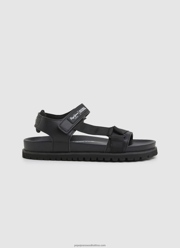 black_anatomical_cork_sandals_pepe_jeans_l20f2f1279_men.jpg Black Anatomical Cork Sandals Pepe Jeans L20F2F1279 Men - Image 1