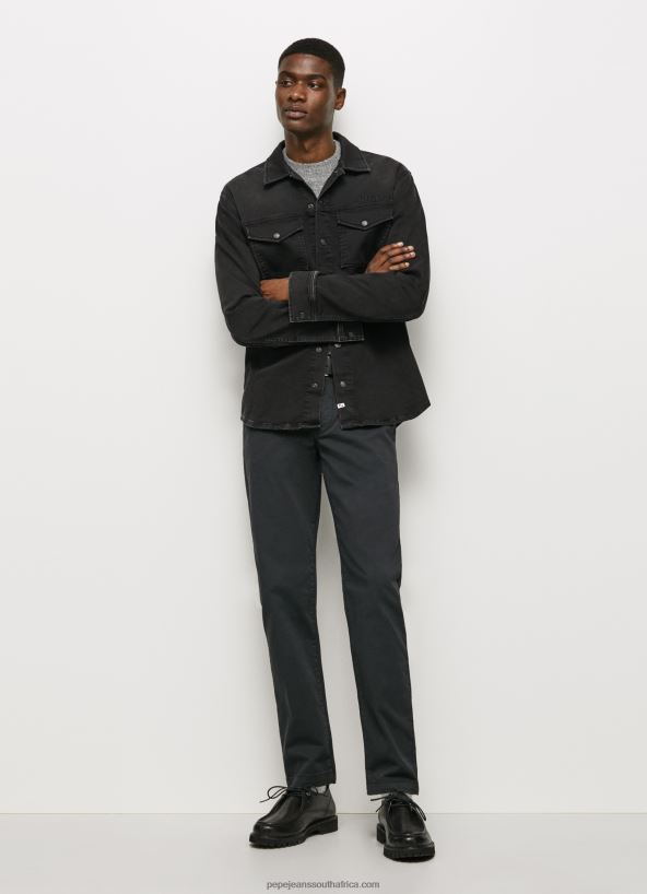 black_charly_chino_trousers_pepe_jeans_l20f2f1107_men.jpg Black Charly Chino Trousers Pepe Jeans L20F2F1107 Men - Image 1