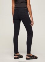 Black Classic Skinny Trousers Pepe Jeans L20F2F297 Women - Image 4