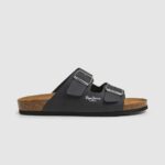 Black Double Kansas Anatomical Sandals Pepe Jeans L20F2F1271 Men