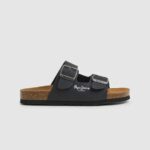 Black Double Kansas Anatomical Sandals Pepe Jeans L20F2F1548 Boy