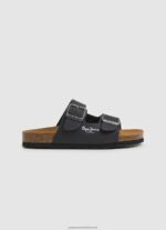 Black Double Kansas Anatomical Sandals Pepe Jeans L20F2F1548 Boy