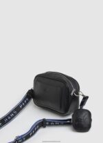 Black Embossed Logo Maxi Crossbody Bag Pepe Jeans L20F2F713 Women - Image 2