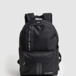 Black Fabric Backpack With Line Details Pepe Jeans L20F2F1294 Men