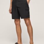 Black Fergus Cargo Swimsuit Shorts Pepe Jeans L20F2F1142 Men