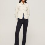 Black Flare Slim Trousers Pepe Jeans L20F2F294 Women