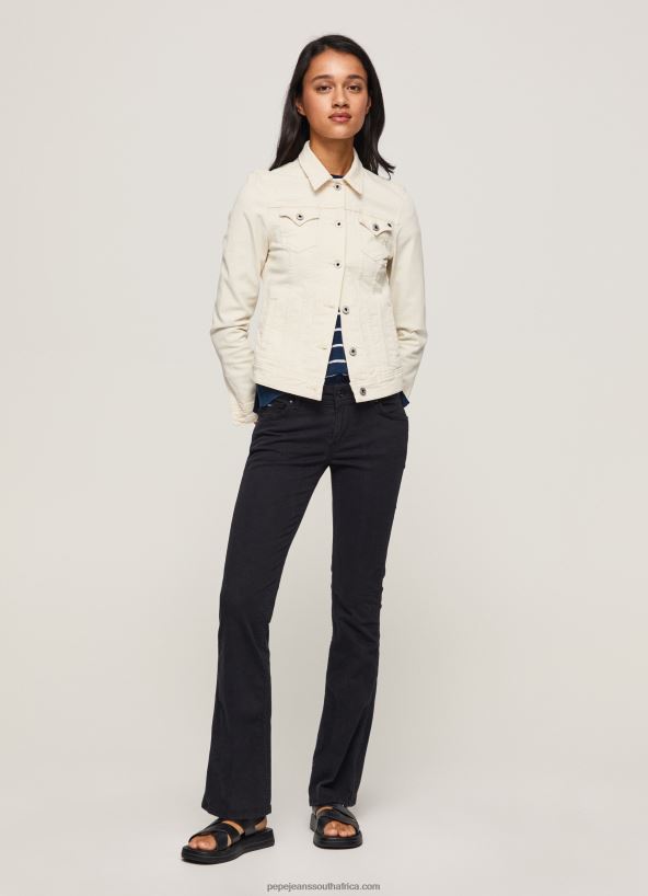 black_flare_slim_trousers_pepe_jeans_l20f2f294_women.jpg Black Flare Slim Trousers Pepe Jeans L20F2F294 Women - Image 1
