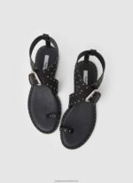 Black Hayes Trend Flat Sandals Pepe Jeans L20F2F656 Women - Image 2