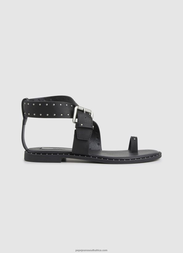 black_hayes_trend_flat_sandals_pepe_jeans_l20f2f656_women.jpg Black Hayes Trend Flat Sandals Pepe Jeans L20F2F656 Women - Image 1