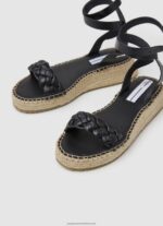 Black Kate Braided Wedge Sandals Pepe Jeans L20F2F676 Women - Image 3