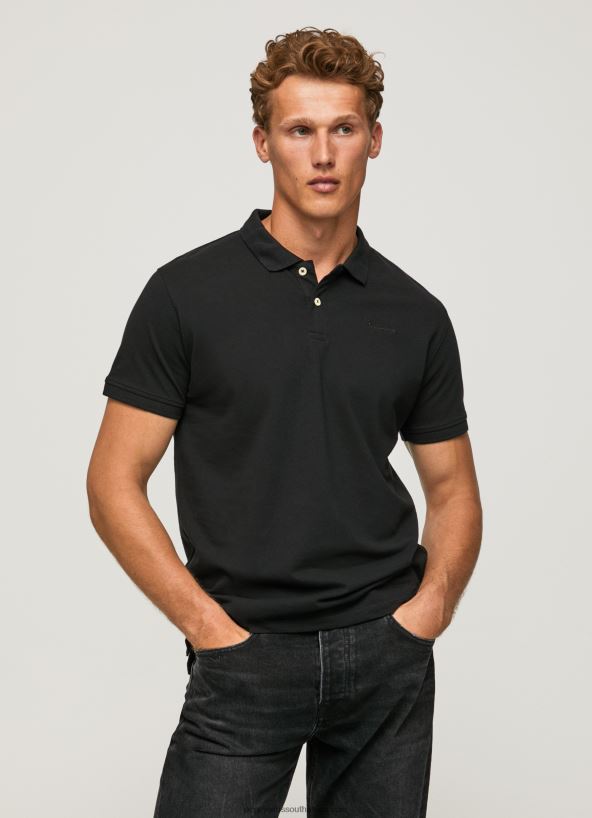 black_logo_t_shirt_pepe_jeans_l20f2f1086_men.jpg Black Logo T-Shirt Pepe Jeans L20F2F1086 Men - Image 1