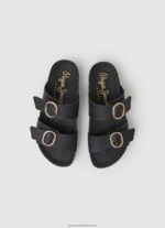 Black Oban Anatomical Sandals Pepe Jeans L20F2F653 Women - Image 2