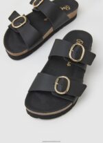 Black Oban Anatomical Sandals Pepe Jeans L20F2F653 Women - Image 3