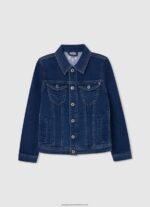 Black Padded Shoulder Biker Jacket Pepe Jeans L20F2F1571 Boy - Image 5