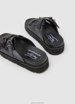 Black Pola Park Double Buckle Sandals Pepe Jeans L20F2F670 Women - Image 4