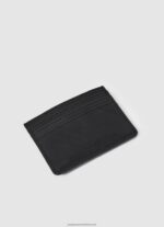 Black Printed Lining Leather Card Holder Pepe Jeans L20F2F1289 Men - Image 2
