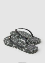 Black Rake Garden Night Beach Flip Flops Pepe Jeans L20F2F701 Women - Image 4