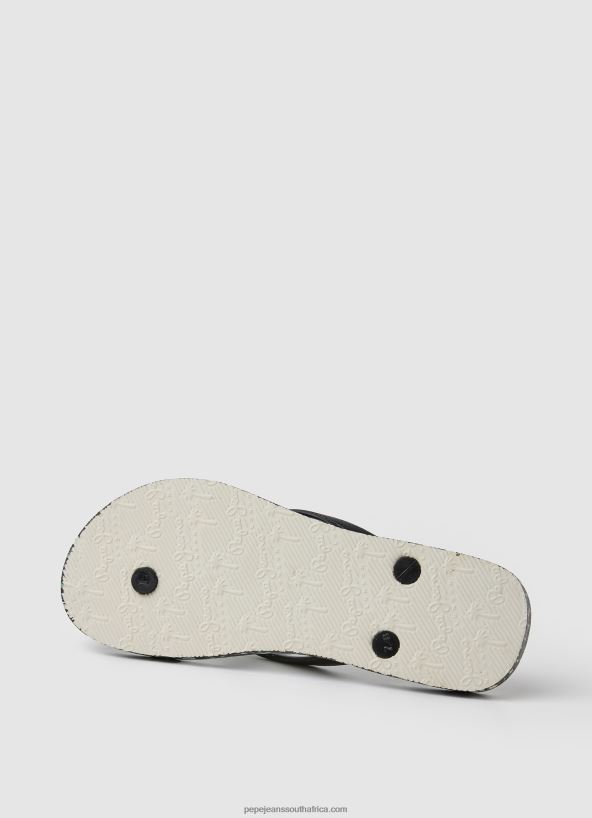 Black Rake Garden Night Beach Flip Flops Pepe Jeans L20F2F701 Women - Image 5