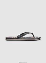 Black Rake Letters Beach Flip Flops Pepe Jeans L20F2F697 Women