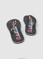 Black Rake Letters Beach Flip Flops Pepe Jeans L20F2F697 Women - Image 4