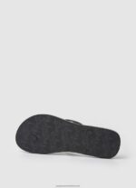 Black Rake Letters Beach Flip Flops Pepe Jeans L20F2F697 Women - Image 5