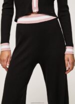 Black Ribbed Knit Trousers Pepe Jeans L20F2F306 Women - Image 4
