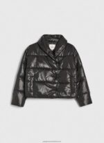 Black Shiny Padded Down Jacket Pepe Jeans L20F2F123 Women - Image 5