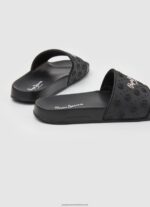 Black Slider Plain Beach Flip Flops Pepe Jeans L20F2F690 Women - Image 4