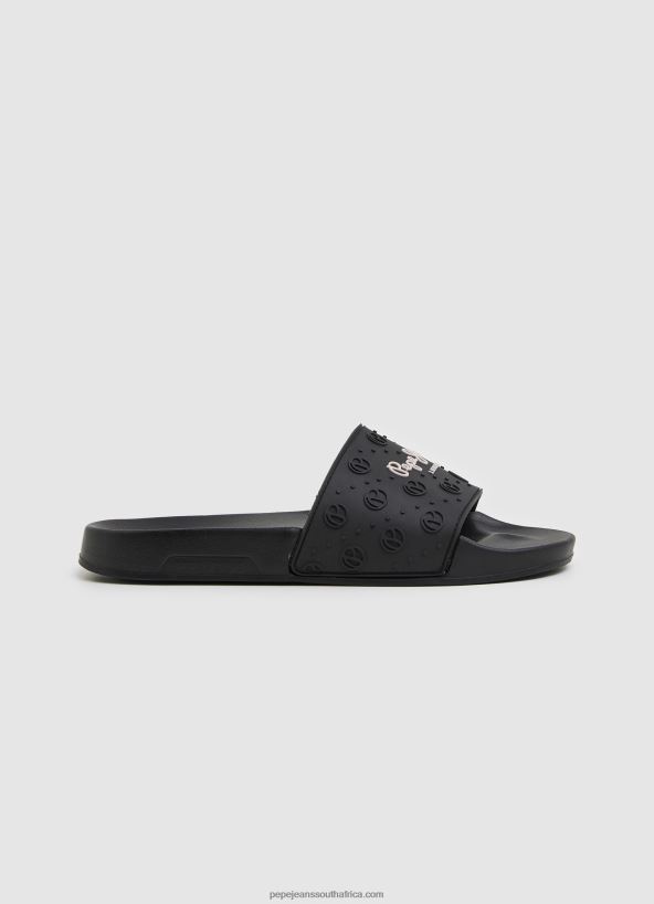 black_slider_plain_beach_flip_flops_pepe_jeans_l20f2f690_women.jpg Black Slider Plain Beach Flip Flops Pepe Jeans L20F2F690 Women - Image 1