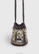 Black Straw Bucket Bag Pepe Jeans L20F2F719 Women - Image 2