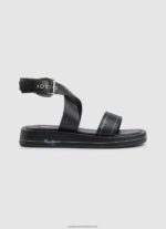 Black Summer Logy Wedge Sandals Pepe Jeans L20F2F652 Women