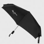 Black Teo Folding Automatic Umbrella Pepe Jeans L20F2F787 Women