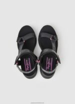 Black Venus Ace Trek Sandals Pepe Jeans L20F2F687 Women - Image 2