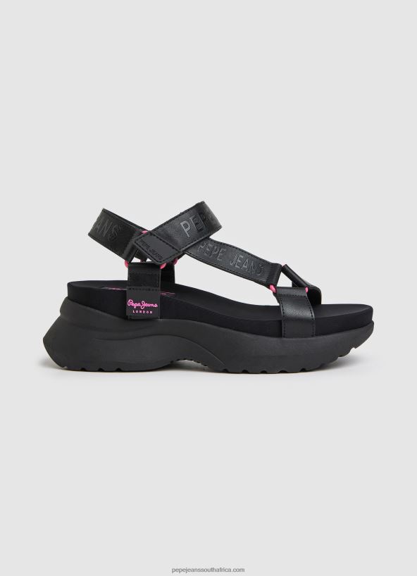 black_venus_ace_trek_sandals_pepe_jeans_l20f2f687_women.jpg Black Venus Ace Trek Sandals Pepe Jeans L20F2F687 Women - Image 1