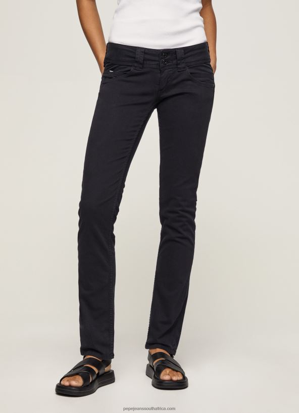 Black Venus Venus Straight Fit Low Waist Jeans Pepe Jeans L20F2F298 Women - Image 2