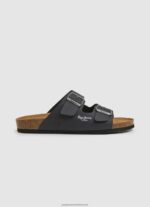 Black Wind Surf Beach Flip Flops Pepe Jeans L20F2F1275 Men - Image 5