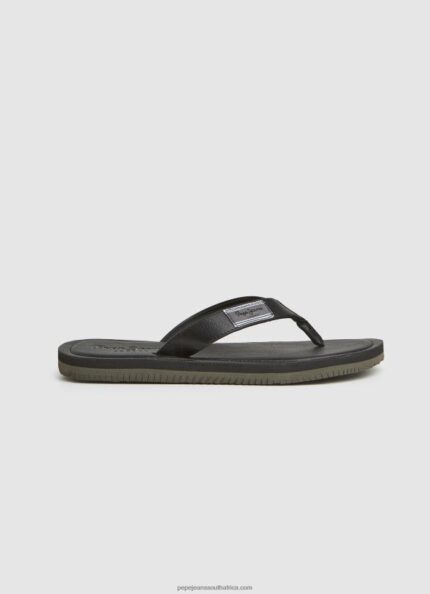 Black Wind Surf Beach Flip Flops Pepe Jeans L20F2F1275 Men