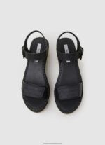 Black Witney Brand Wedge Sandals Pepe Jeans L20F2F643 Women - Image 2