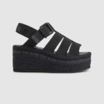 Black Witney Sunny Wedge Sandals Pepe Jeans L20F2F647 Women